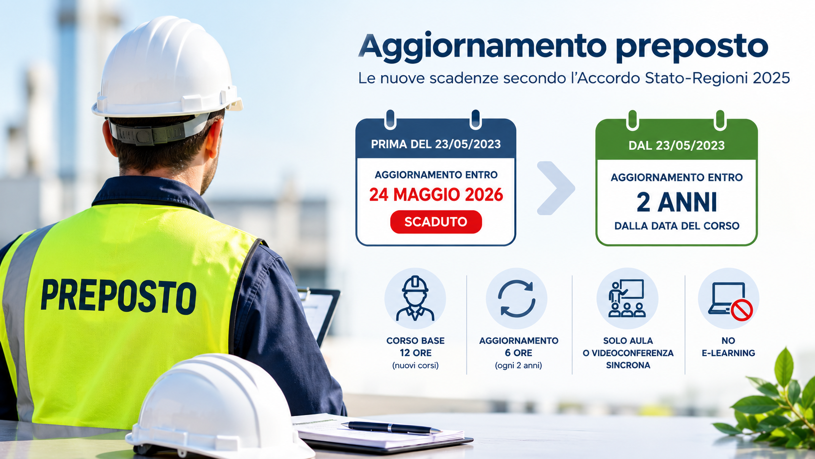 Aggiornamento preposto: la scadenza è passata. Il tuo è ancora in regola?